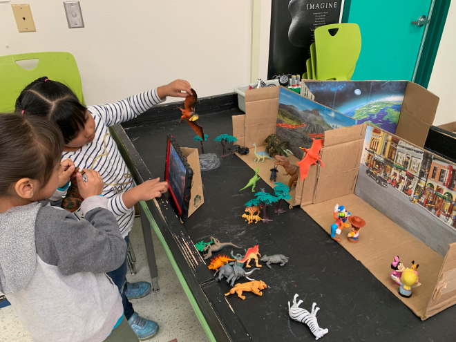 2020-03-04 STEAM Lab: student stop-motion animation
